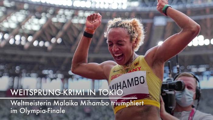 Video: Olympia: Deutscher Weitsprung-Star Mihambo holt Gold