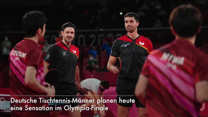 Video: Tischtennis-Männer hoffen auf Olympia-Sensation