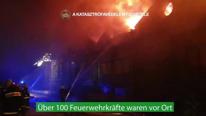 Video: Höchste Alarmstufe bei Lagerhallenbrand in Budapest!