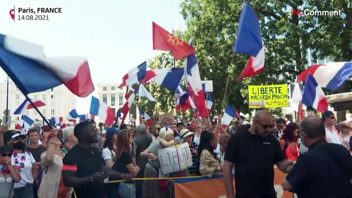 Video: Immer mehr Gelbwesten bei Protesten gegen Corona-Regeln in Frankreich