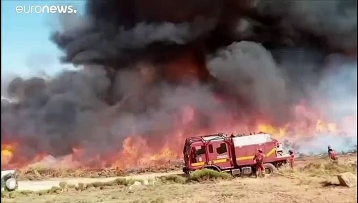 News video: Tausende Hektar Wald vernichtet: Spanien ächzt unter Hitze und Waldbränden