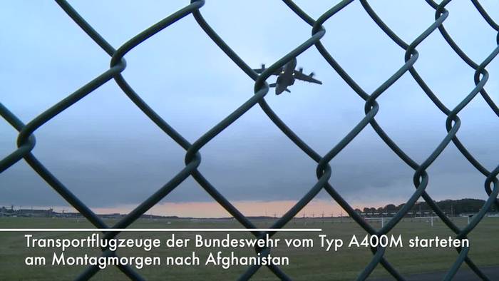 Video: Evakuierung deutscher Staatsbürger aus Kabul hat begonnen