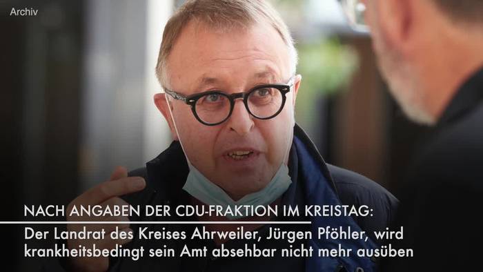 Video: Ahrweilers Landrat übt Amt absehbar nicht mehr aus