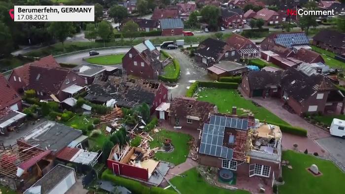 Video: Tornado in Ostfriesland: Schaden in Milliardenhöhe