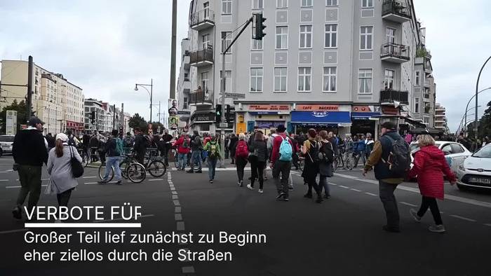 Video: Großeinsatz: Demos gegen Corona-Politik in Berlin