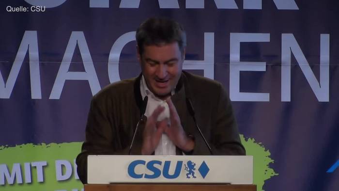 News video: Söder verteidigt «Zukunftsteam» und poltert gegen links
