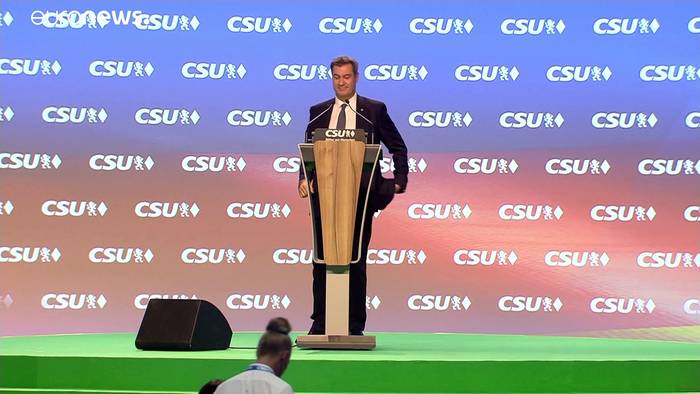 Video: Markus Söder als Parteichef der CSU wiedergewählt