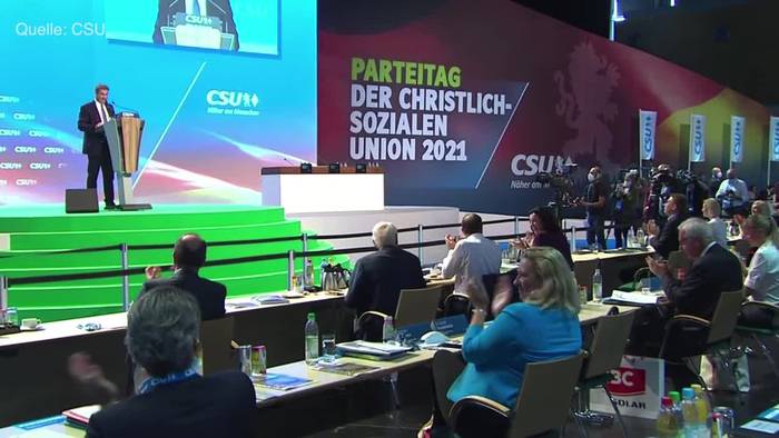 Video: CSU-Parteitag: Söder warnt vor Linksrutsch