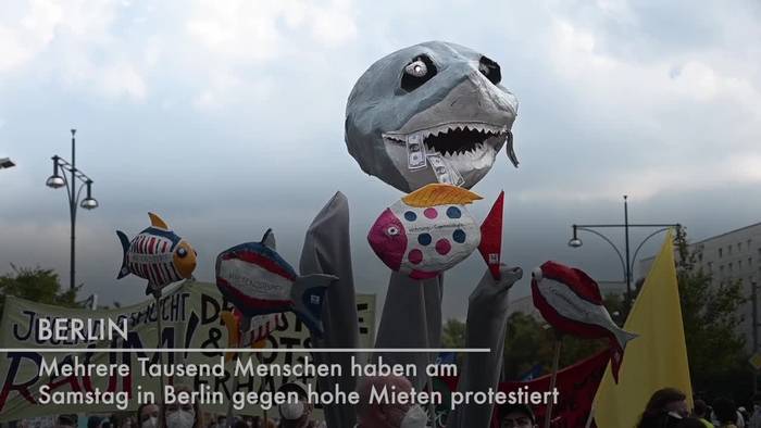 Video: Tausende bei Berliner Mietendemo