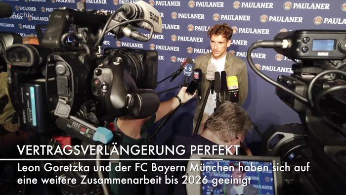 Video: Leon Goretzka verlängert bei Bayern bis 2026