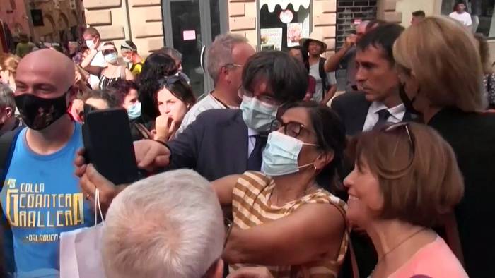 Video: Puigdemont: frei und glücklich in 