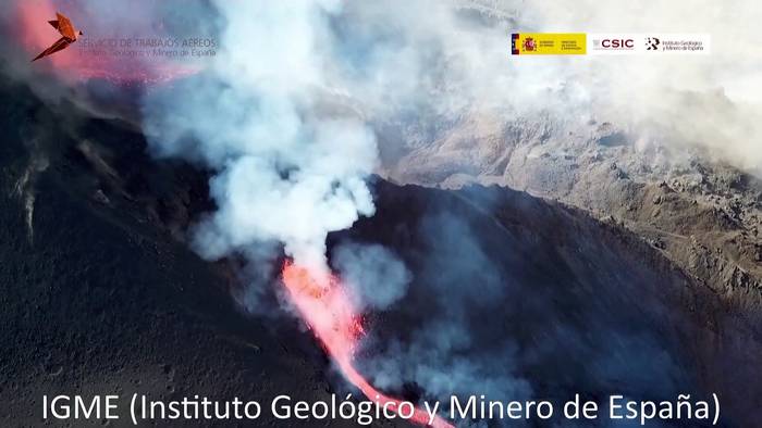 Video: Drohnenbilder zeigen die Zerstörung auf La Palma