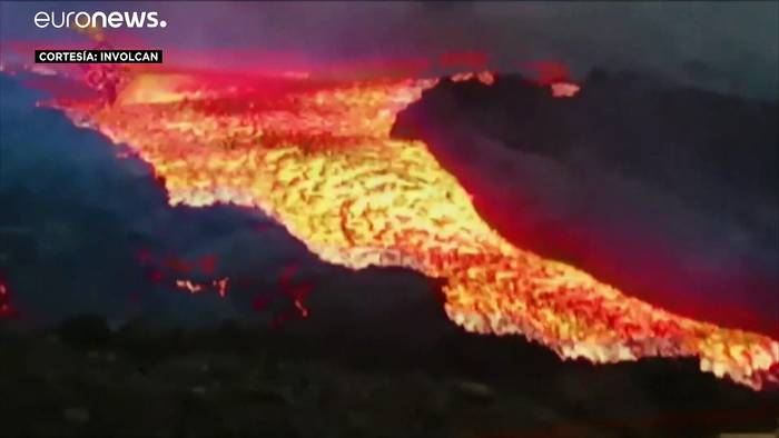 Video: Tsunami-Vergleich: Lava auf La Palma strömt deutlich schneller