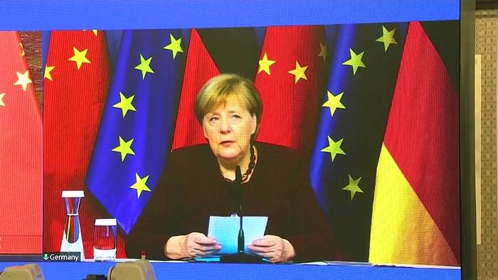 Video: Abschiedsgespräch Merkels mit Chinas Ministerpräsident Li Keqiang