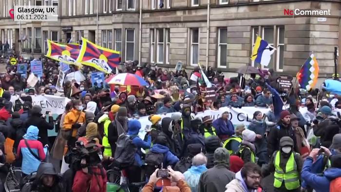 Video: 100.000 bei Klima-Protest in Glasgow - am weltweiten Aktionstag