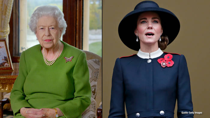 Video: Sorge um Queen Elizabeth II.: Herzogin Kate vertritt sie