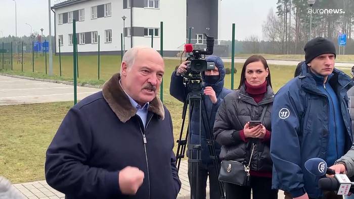 News video: Lukaschenkos Brandrede vor Migranten: Deutschland über alles?