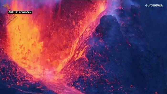 News video: Vulkan auf La Palma: Erdbeben Stärke 5 und Lava aus neuen Öffnungen