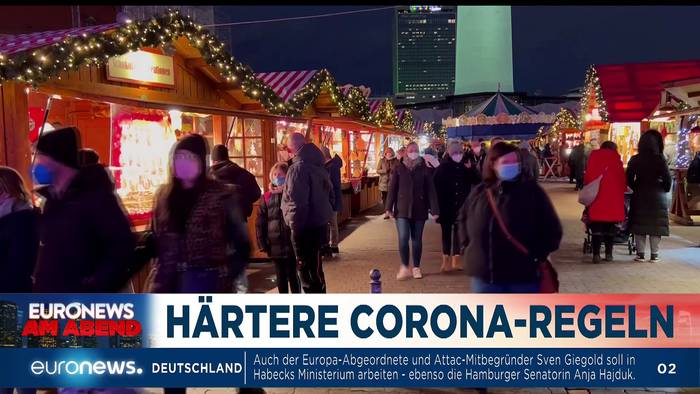 News video: Merkels Abschied mit neuen Corona-Regeln - Euronews am Abend 2.12.
