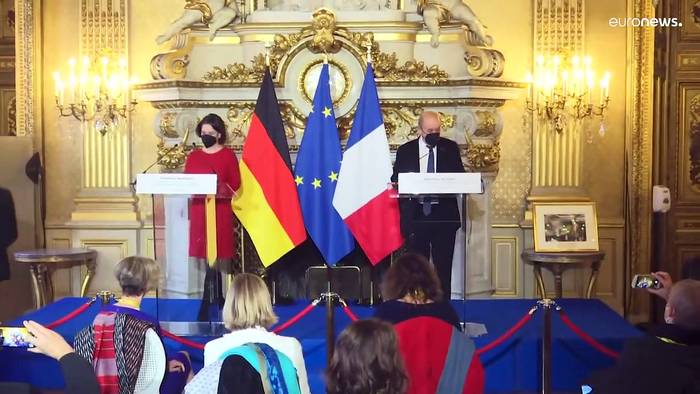 Video: Baerbocks Antrittsbesuch in Paris: „Deutschland hat keine engeren Freunde als Frankreich“