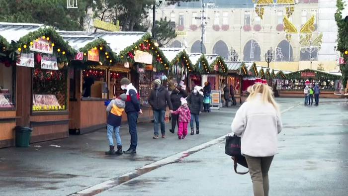 Video: Weihnachtsmarkt in Wien - Lockdown in Österreich fast überall zu Ende