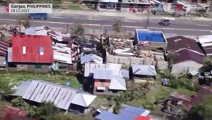 Video: Taifun Rai (Odette) in den Philippinen: Hunderttausende ohne Obdach