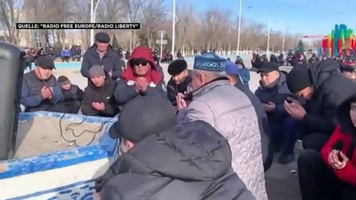 Video: Offiziell 164 Tote in Kasachstan - Menschenschlange vor Leichenschauhaus