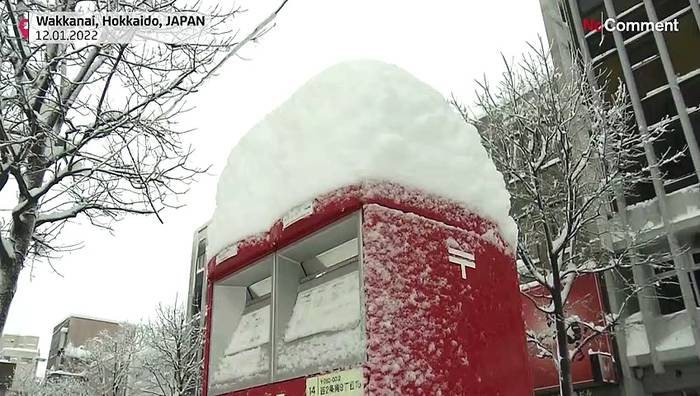 Video: Schneestürme in Japan