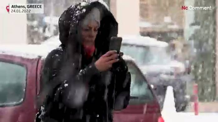 Video: Weißer Winter: Athen und Istanbul im Schnee