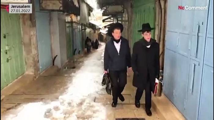 Video: Weiße Pracht und Chaos: Wie der Schnee Jerusalem aus der Fassung brachte