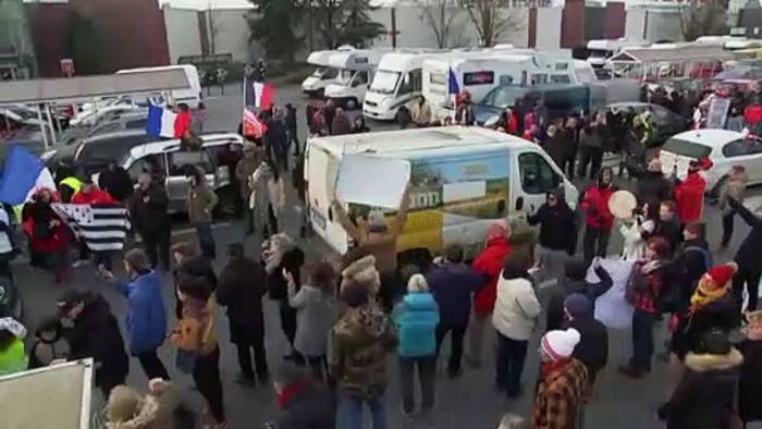 News video: Polizei rüstet sich: Mehrere Protestkonvois nähern sich Brüssel