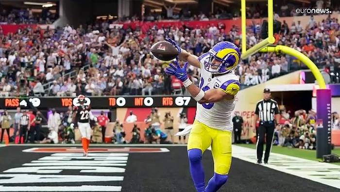 News video: Los Angeles Rams feiern SuperBowl-Sieg 2022: Beeindruckende Bilder des TV-Events