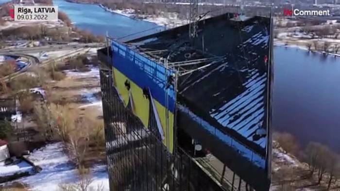 News video: Blau-gelbe Flaggen auf Dächern und Fassaden - und am Sonntag in der Bundesliga