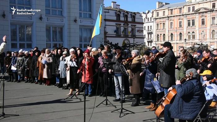 News video: Odessa: Opernmusiker singen für eine Flugverbotszone