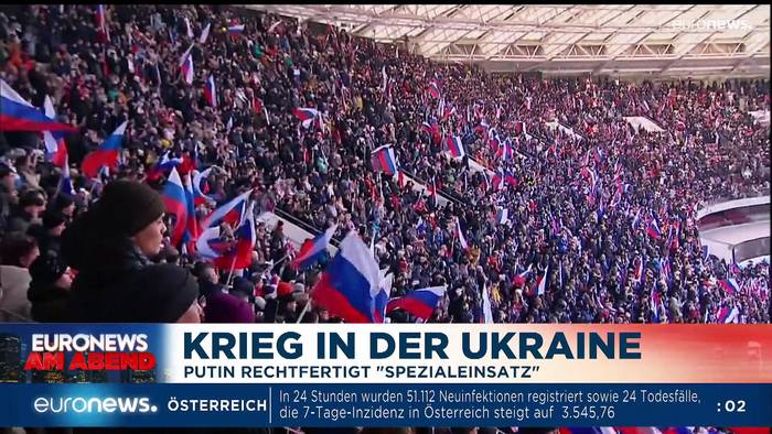 Video: Putin gegen den Rest der Welt - Euronews am Abend am 18.03.22