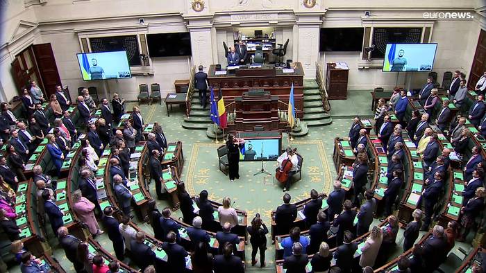 News video: Selenskyj vor belgischem Parlament: 