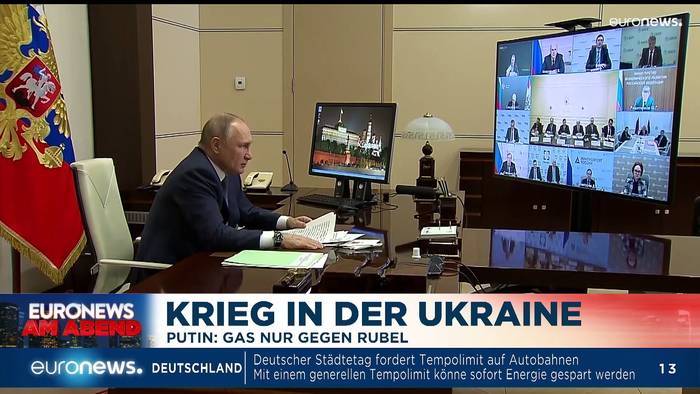 Video: Ukraine-Krieg Tag 36: Putin und das Dekret zum Gas - Euronews am Abend 31.03.22