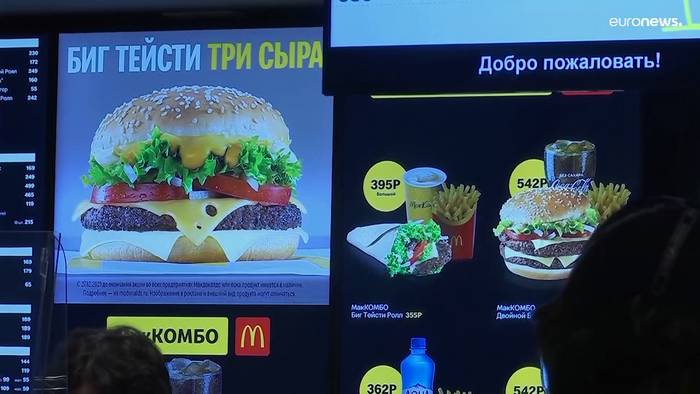 News video: Russlands McDonald's Franchise-Filialen bleiben trotz Sanktionen offen