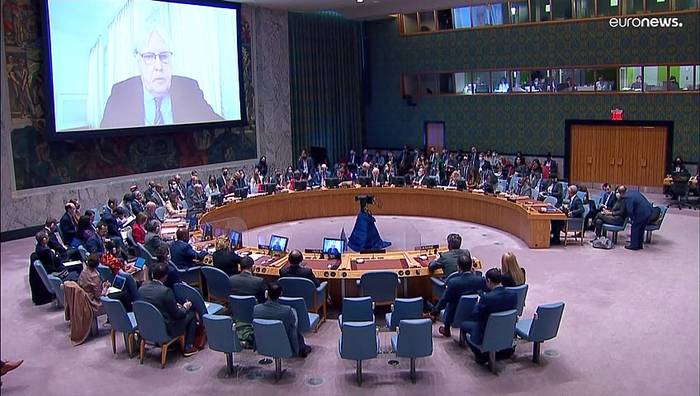 Video: Butscha kein Einzelfall: Selenskyj beschuldigt Russland vor UN-Sicherheitsrat der Kriegsverbrechen