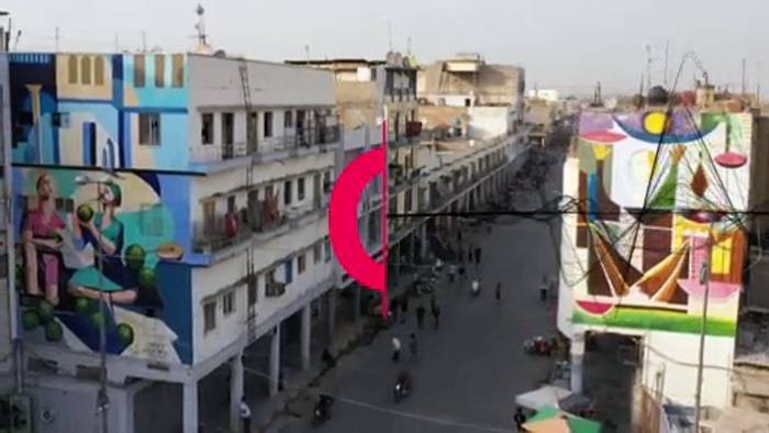 Video: Iraker Künstlerin verwandelt Bagdad in eine farbenfrohe Stadt