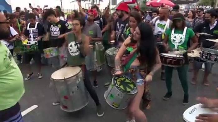 News video: Brasilien: Demonstranten fordern Legalisierung von Marihuana