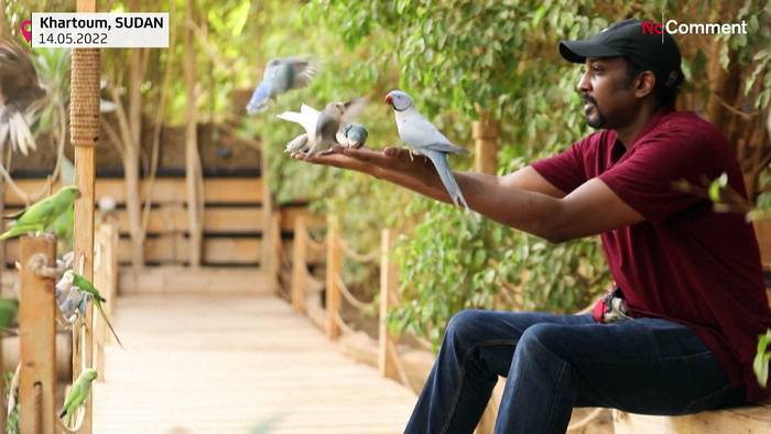 Video: Handzahme Exoten: Akram Yehia hat seinen Garten in ein Vogelparadies verwandelt