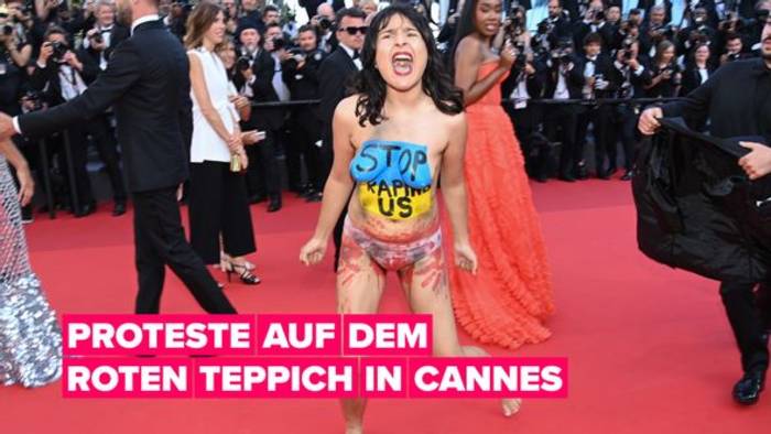 News video: Aktivisten sprengen den roten Teppich von Cannes