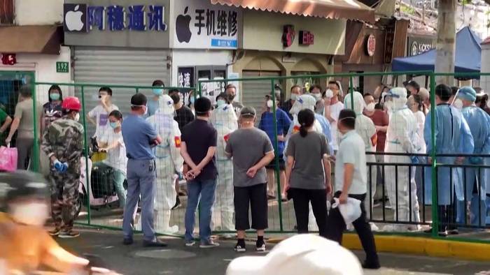 News video: Wegen neuer Covid-Ausbrüche in Shanghai örtliche Lockdowns - Anwohner*innen empört