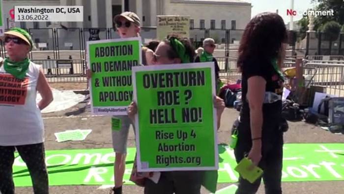 Video: Zehntausende protestieren für Recht auf Abtreibung in den USA