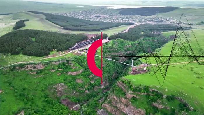 News video: Georgien eröffnet eine 200 Meter hohe und 240 Meter lange Glasbrücke