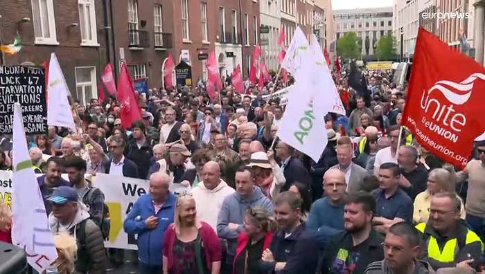 News video: Proteste: Inflation macht immer mehr Iren arm