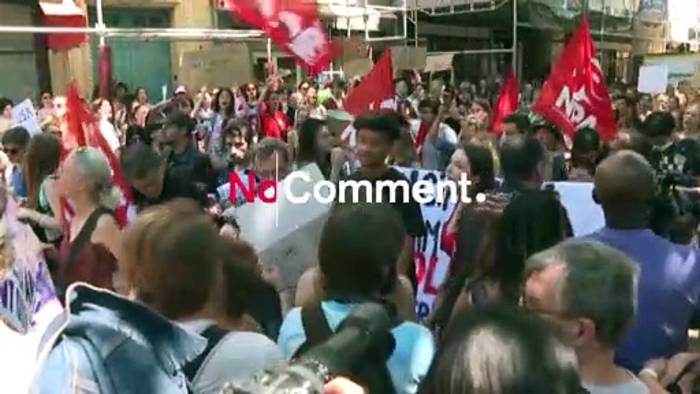 Video: Soli-Proteste mit Frauen in den USA: 
