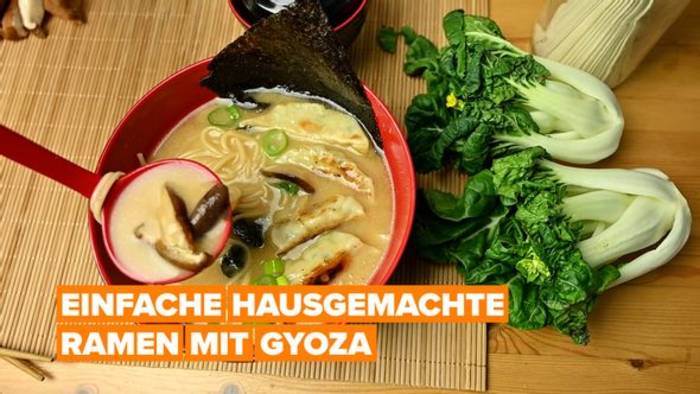Video: Ramen mit Gyoza-Dumplings zu Hause zubereiten