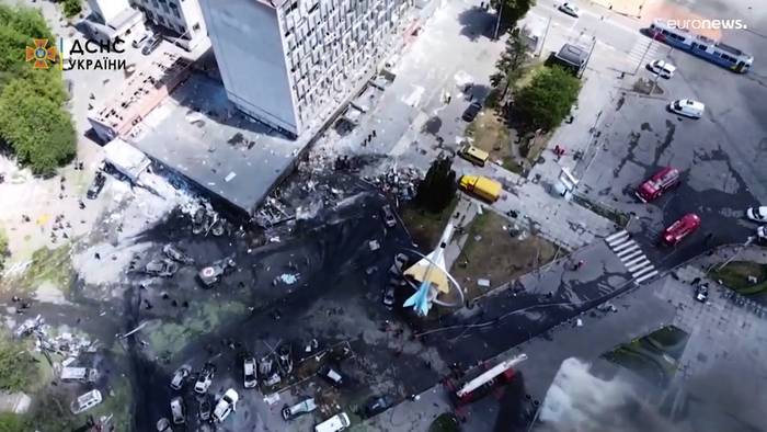 Video: Vermisste nach Angriff auf ukrainische Stadt Winnyzja